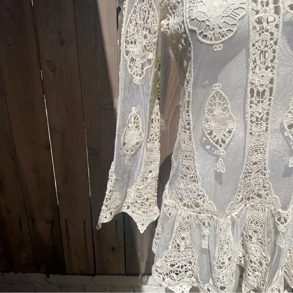 Jen's Pirate Booty Mandolin Backless Mini Dress in Lace size small - Picture 15 of 16